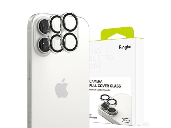 Ringke CAMERA FULL COVER skydd 2-pack iPhone 17 - svart