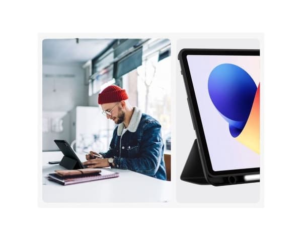 TechProtect SmartCase pennetui for Xiaomi Poco Pad M1 / Redmi Pad 2 Pro 12.1 - Svart