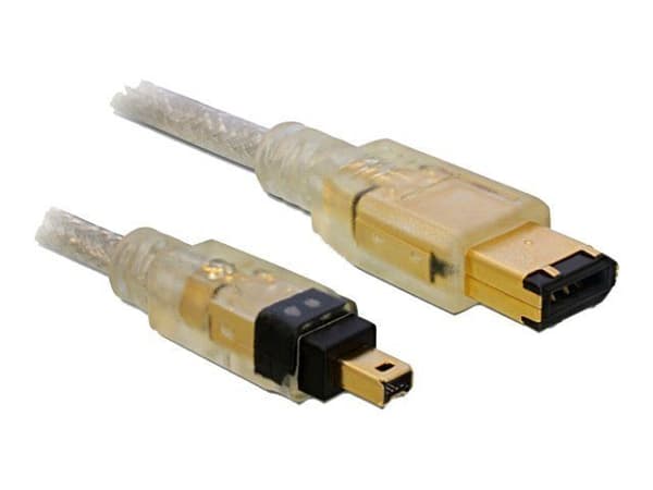 Delock - IEEE 1394 kaapeli - 6-PIN FireWire (han) - 4-PIN FireWire (han) - 2 m