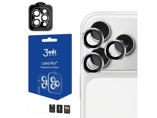 3MK Lens Protection Pro silver för Apple iPhone 17 Pro / 17 Pro Max
