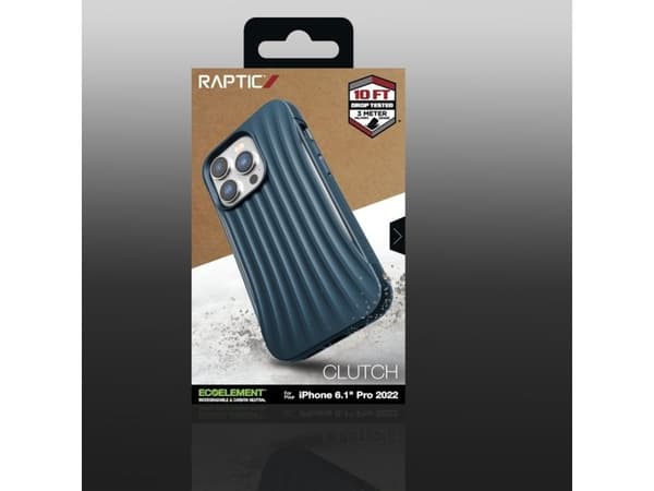 Raptic X-Doria Clutch Case till iPhone 14 Pro - baksida - blå