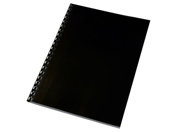Indbindingsomslag GBC A4 HiGloss sort100