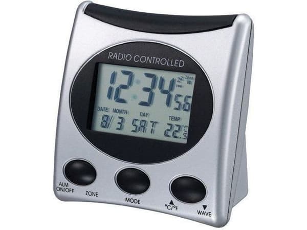 Technoline WT 221, Digital väckarklocka, Silver, 12/24h, F, °C, Universal, LCD