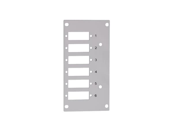 LogiLink Front plate for splice distributor, 6 x SC duplex / 6 x LC-Quad