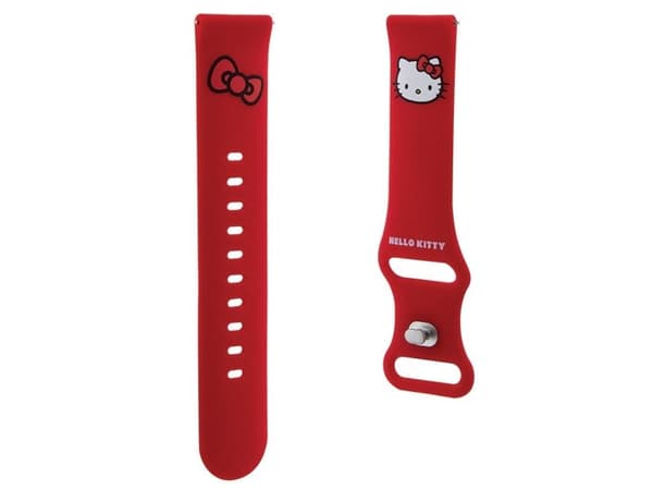 Hello Kitty silikoni Kitty päähihna Universal 20mm - punainen