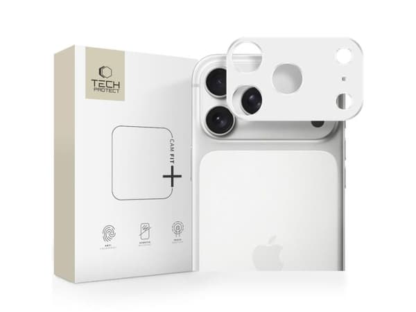 Tech-Protect Camalloy Fit+ kameralock för iPhone 17 Pro – silver