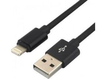 USB til Lightning everActive CBB-0.3IB-kabel, 0,3 m, svart