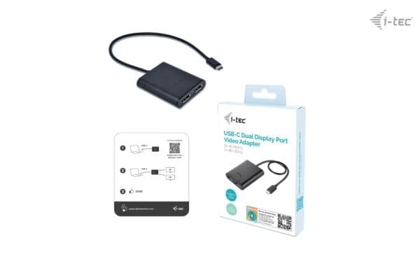 i-Tec - Dockningsstation - USB-C / USB4 / Thunderbolt 3 / Thunderbolt 4 - 2 x DP - Europa