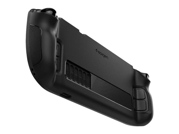 Spigen Rugged Armor, Etui, Damp, Sort, Termoplastisk polyuretan (TPU), Steam Deck
