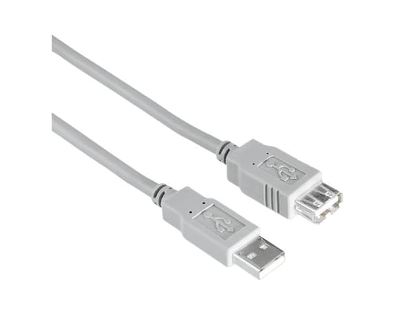 Hama 00200905, 1,5 m, USB A, USB A, USB 2.0, 0,48 Gbit/s, Grå