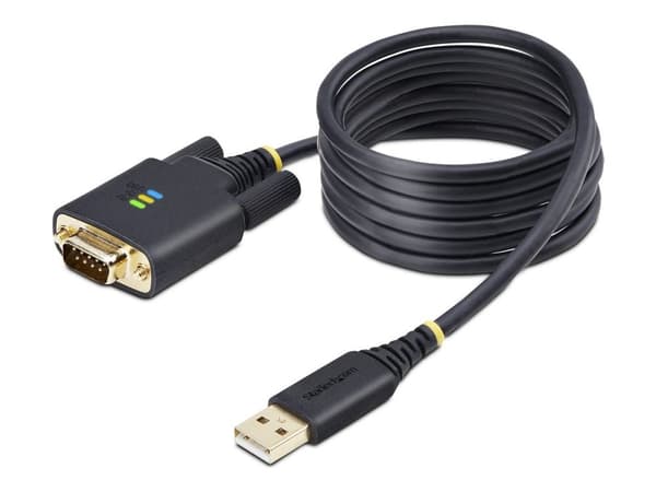 StarTech.com 1P6FFC-USB-SERIAL, musta, 2 m, USB A-tyyppi, DB-9, Uros, Uros