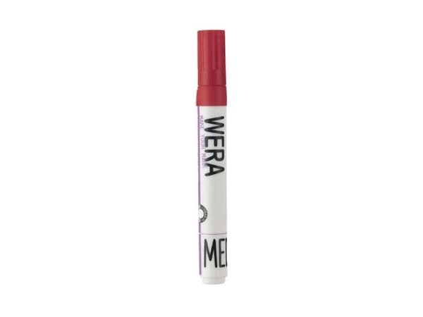 Wera permanent marker 1–3 mm röd (12 st.)