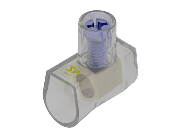 Samlemuffe 2,5/4mm² med krydskærv Polyamid, transparent halogenfri - (100 stk.)