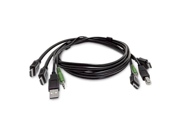StarTech.com SK2HDMMKVM06-TAA, 1,8 m, USB, USB, HDMI, Sort, 2 x HDMI/USB-A/3,5mm