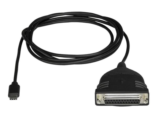 StarTech USB C to Parallel Printer Cable - DB25 Female Port for IEEE1284 Printers - Bus Powered - Printer Cable Adapter - USB to DB25 (ICUSBCPLLD25...