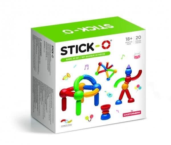 Magformers magnetiska klossar Stick-O Basic 20 delar (005-901002)