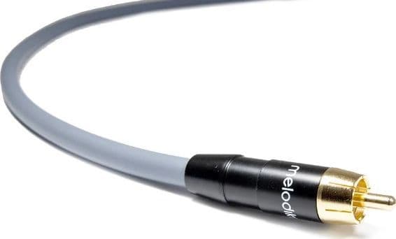 Melodika RCA (Cinch) RCA (Cinch) kaapeli 10 m harmaa