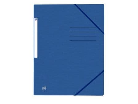 FOLDER ELAST 3 flikar Oxford Topfile+ m. tryck A4 blå