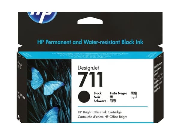 Bläckpatron hp 711 cz133a, 80 ml svart