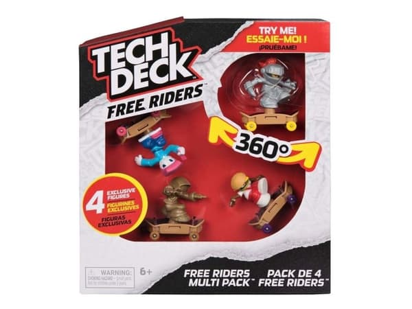 Tech Deck Free Riders – 4-pack