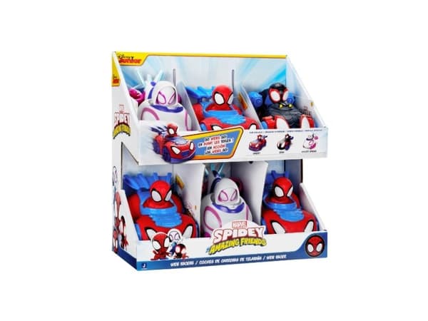 SPIDEY SPIDEY WEB RACERS ASS - assorterad