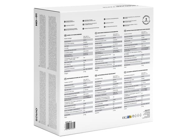 SAVIO ND-01 Dokument makuleringsmaskin