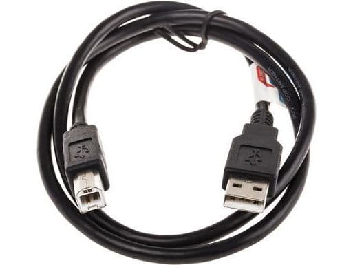 ROLINE 11.02.8808, 0,8 m, USB A, USB B, USB 2.0, Hankjønn/hankjønn, Sort
