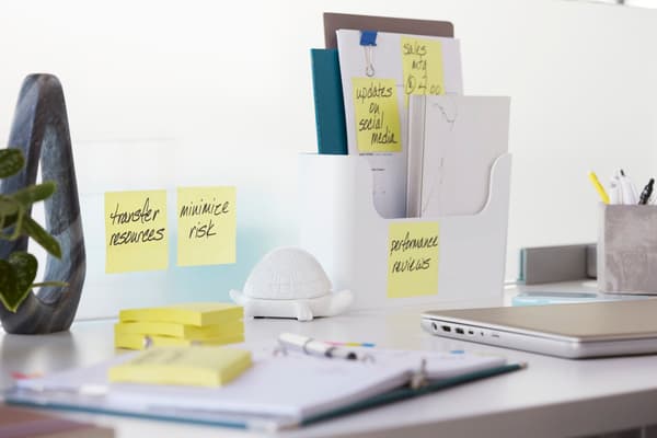 Sticky notes, Post-it Super Sticky Z-Notes, 90 ark, gul, förpackning med 12 st