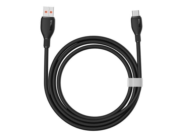 Baseus Pudding serijos 100W USB-A - USB-C kaapeli 2m - Juodas
