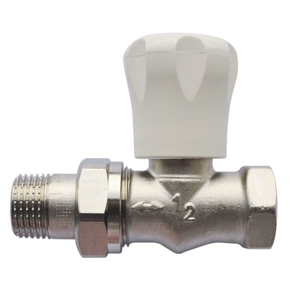 1/2" Herz radiatorventil rak genomströmning