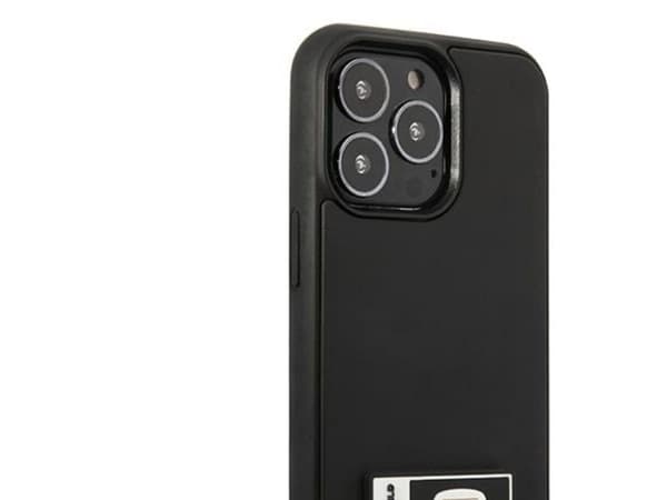 Karl Lagerfeld Ikonik patch-deksel for iPhone 13 Pro / iPhone 13 - svart