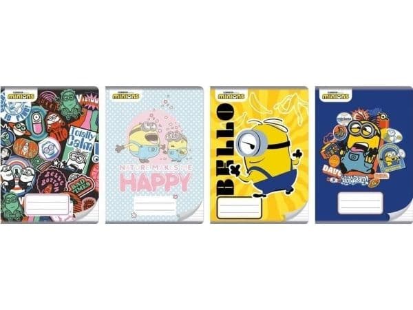 Notatbok A5/32K linjer Minions (10 stk.)