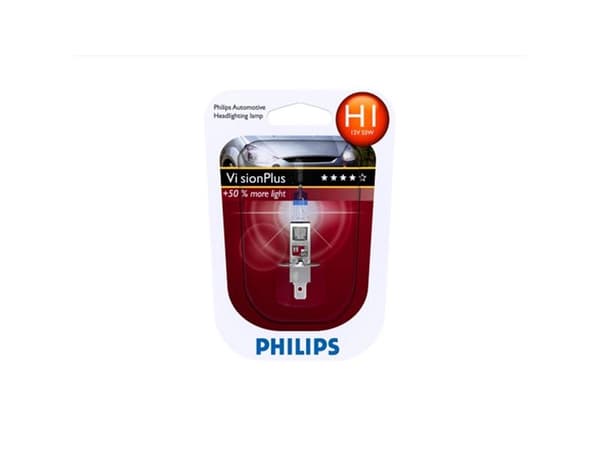 Philips Visionplus H1 55W 12V - 1 stk.
