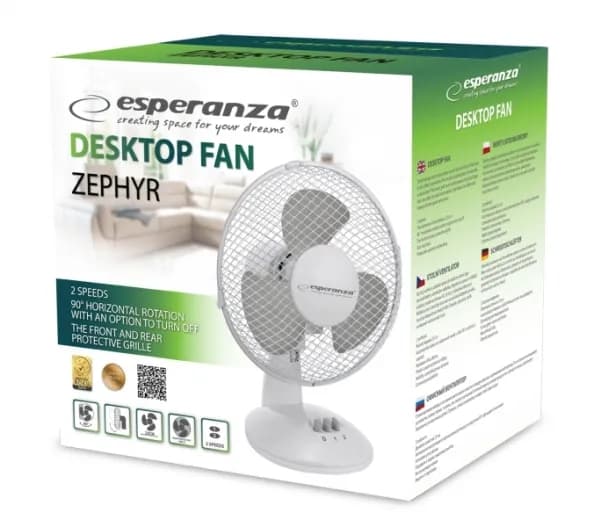 Esperanza ZEPHYR - Fläkt - bord - 23 cm