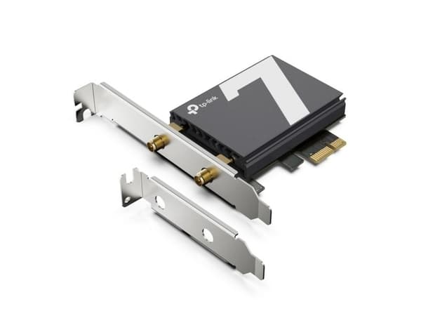 TP-Link Archer TBE550E, Intern, Trådløs, PCI Express, WLAN / Bluetooth, 9300 Mbit/s, Sort