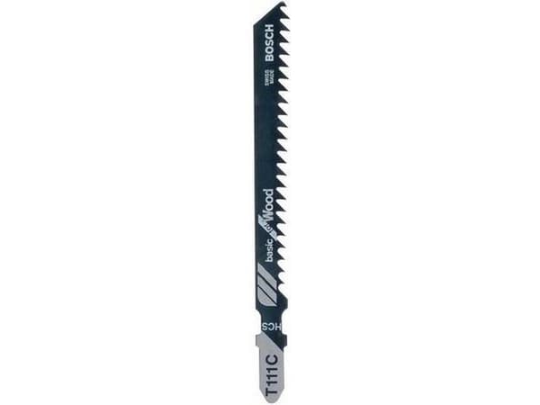 Bosch tilbehør 2608630808 stikksagblad T 111 C Basic for tre, 3 stk
