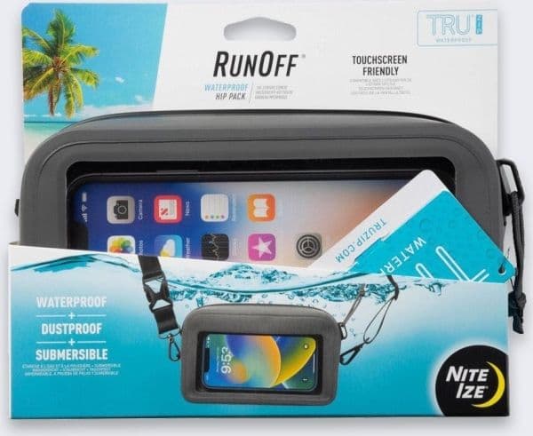 NiteIze vattentät väska RunOff Hip Charcoal