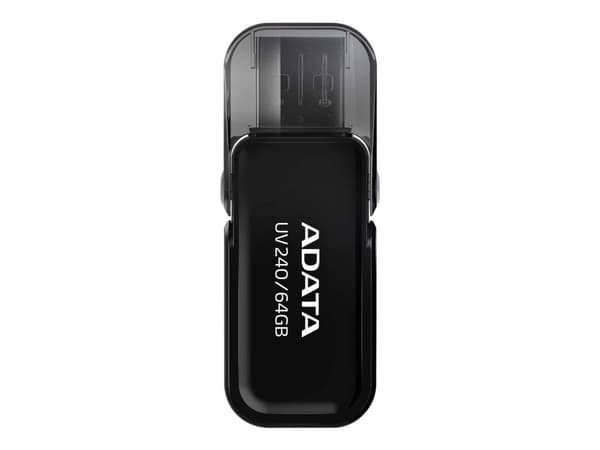 ADATA UV240 - USB flash-enhet - 64 GB - USB 2.0 - svart