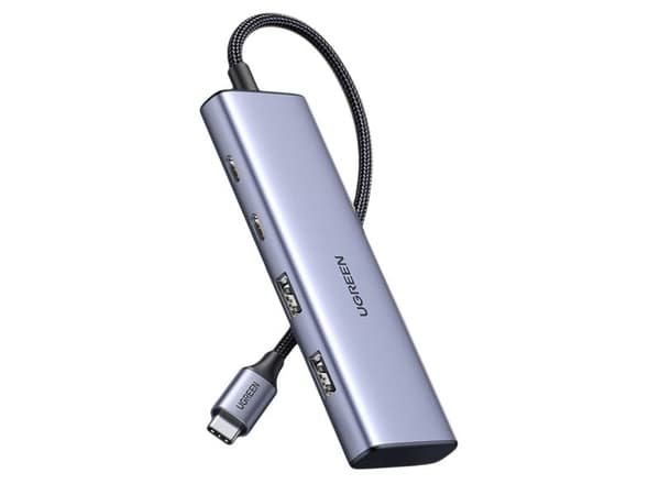 Adapteri HUB UGREEN CM473 USB-C, jossa 2x USB-A, 2x USB-C (vahingoittunut pakkaus)