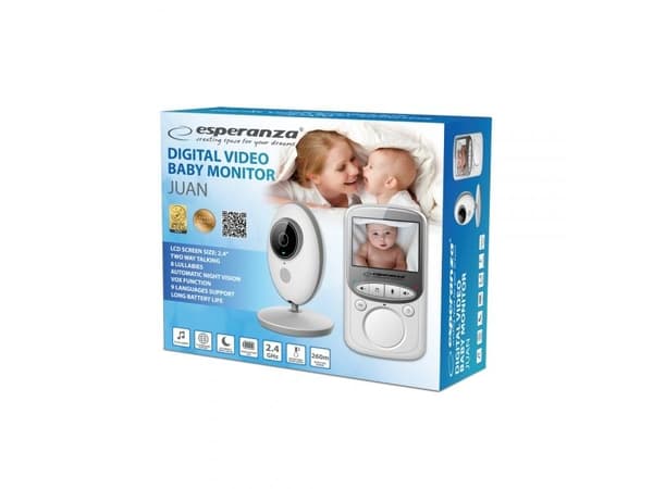Esperanza EHM003 LCD-babymonitor 2,4" vit