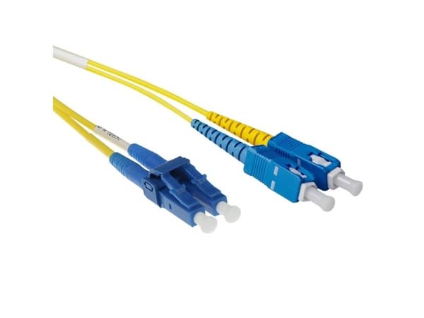 ACT fiberpatchkabel 3 m LSZH singlemode 9/125 OS2 duplex, LC og SC (RL1803)