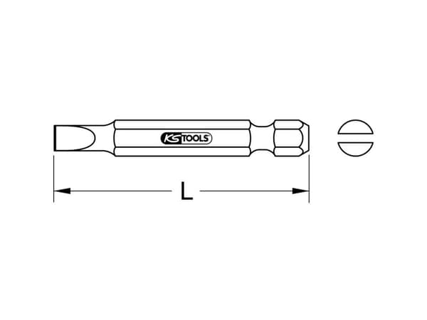 KS Tools 911.7533 Suora urapala 1 kpl