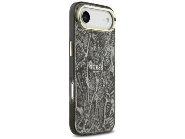 Guess magSafe-skal med pythonmönster för iPhone Air - svart