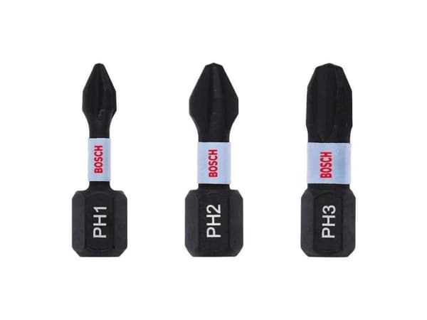 Bosch BITSET PH1-PH2-PH3 IMPACT 25MM 3 PALAA