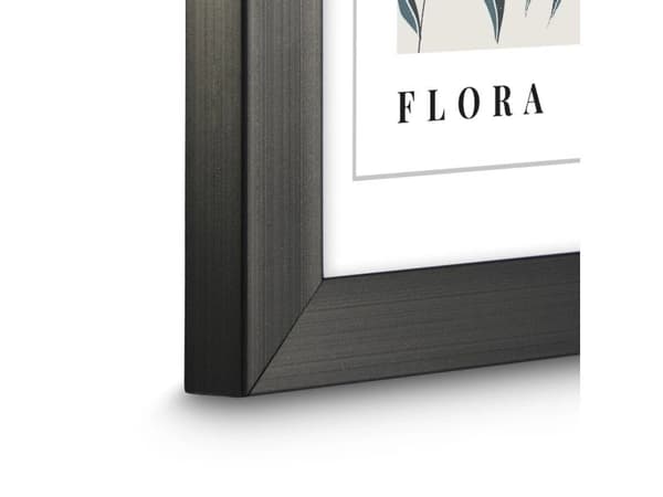 Hama Flora, Enkel tavelram, Polystyren (PS), Grå, Bord, Vägg, 10 x 15 cm, Rektangulär