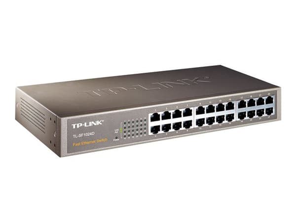 TP-Link TL-SF1024D - Switch - 24 x 10/100 - stasjonær