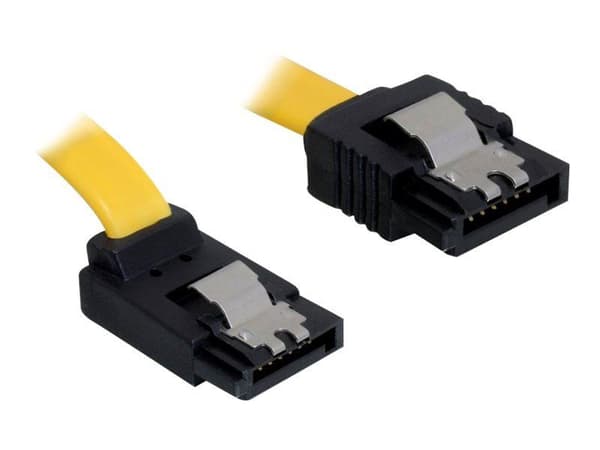 DeLOCK 0.2m SATA Cable, 0,2 m, Keltainen