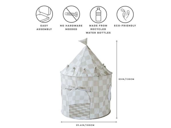 3 prouts leketelt, Checkerboard beige
