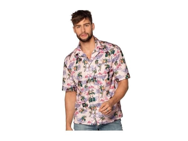 Flamingo Hawaii-skjorta