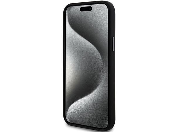 DKNY Liquid Silicone Metal Logo case for iPhone 15 Plus / 14 Plus - black